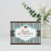 Aangepast Briefkaart voor bakkerij (Staand voorkant)