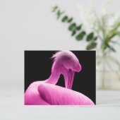 Aangepast Briefkaart voor Hot Pink Pelican (Staand voorkant)