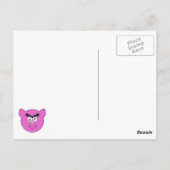 Aangepast briefkaart voor Mad Pig (Achterkant)