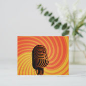 Aangepast briefkaart voor microfoon (Staand voorkant)