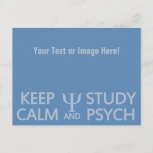 Aangepast briefkaart voor Psych-bedekking houden e