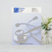 Aangepast Briefpapier voor medische arts Briefhoofd Sjabloon (Staand voorkant)