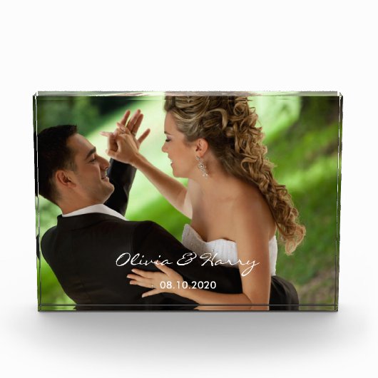 Aangepast bruiloft fotoblok (Voorkant)