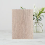 Aangepast bruin hout, blikbord Elegant Blank (Staand voorkant)