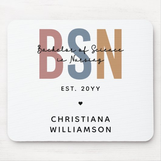 Aangepast BSN-bachelor voor wetenschap in verpleeg Muismat (Voorkant)