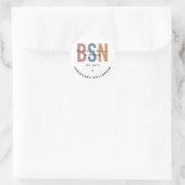 Aangepast BSN-bachelor voor wetenschap in verpleeg Ronde Sticker (Tas)