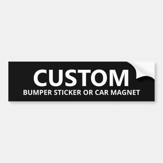 Aangepast Bumpersticker (Voorkant)