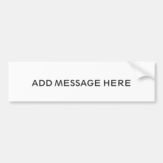 Aangepast Bumpersticker (Voorkant)