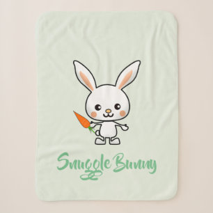 Aangepast Bunny Kawaii Sherpa Deken