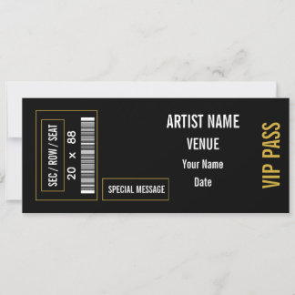 Aangepast cadeau-idee voor concertkaartje DIY even Kaart