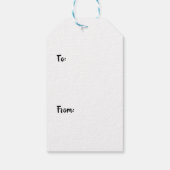 Aangepast cadeau-Label Cadeaulabel (Achterkant)