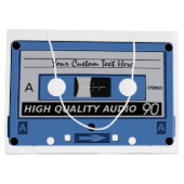 Aangepast cadeau voor tapewisselaar Retro Casette Large Cadeauzakje (Achterkant)