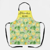 Aangepast cadeautje Happy Bright Lemons Kitchen Sc Schort (Voorkant)