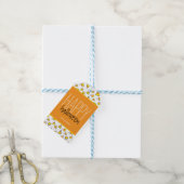 Aangepast Candy Corn Pattern Happy Halloween Cadeaulabel (Met Touw)