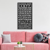 Aangepast canvas met in Helsinki Metro Scroll (Insitu (Woonkamer))