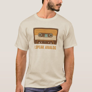Aangepast Cassettebandje Analoge Ontwerp T-shirt