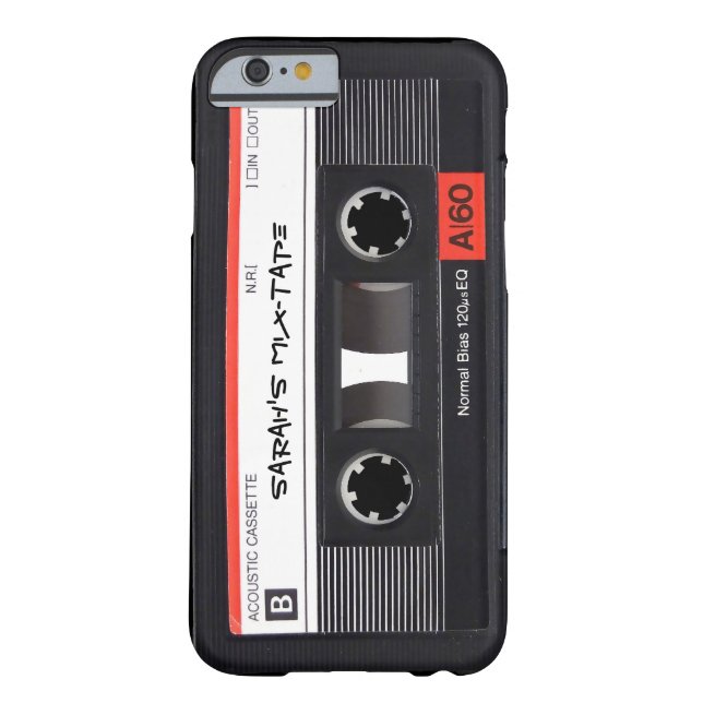 Aangepast Cassettebandje voor retro Case-Mate iPhone Case (Achterkant)