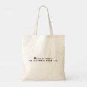 Aangepast cavia tote bag (Achterkant)