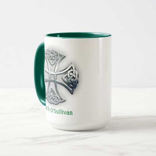 Aangepast Celtic Cross Mok (Voorkant links)