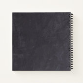 Aangepast Chalkboard Greenery Wedding Guestbook Notitieboek (Achterkant)