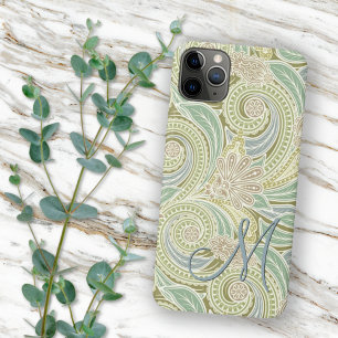 Aangepast  Chic Pastel Paisley Floral Pattern iPhone 11 Pro Max Hoesje