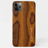 Aangepast Chic Stylish Retro Woodgrain patroon Case-Mate iPhone Case (Achterkant)