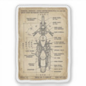 Aangepast chopper schema biker sticker (Voorkant)