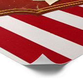 Aangepast  Circusbord – Gestreepte familienaam Poster (Hoek)