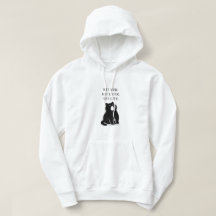 Aangepast citaat nooit grappige kat heren hoodie