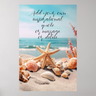 Aangepast Citaat Surfer Cadeau Vakantie Strand Kus Poster