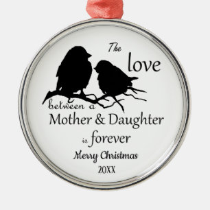 Aangepast citaat voor kerstmoederdochter met Daugh Metalen Ornament