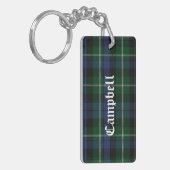 Aangepast Clan Campbell Tartan Sleutelhanger (Voorkant Links)