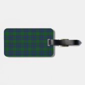Aangepast Clan montgomery Tartan Bagagelabel (Achterkant horizontaal)