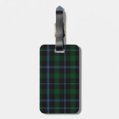 Aangepast Clan Murray Tartan Speld Bagagelabel (Achterkant verticaal)