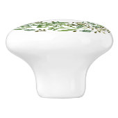 Aangepast Classic Green Laurel Wreatef Leaves Patt Keramische Knop (Zijkant)