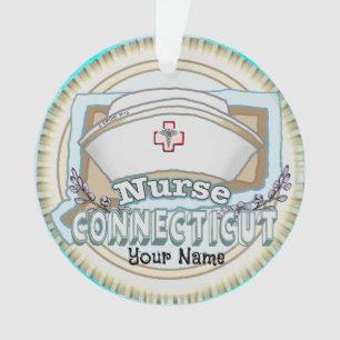 Aangepast Connecticut Nurse Ornament