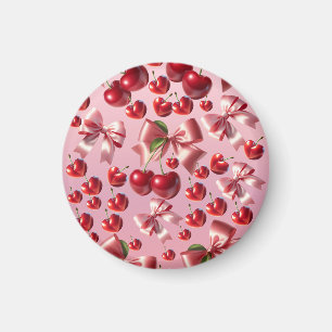 Aangepast Coquette Hart Boog Patroon Inpakpapier Magneet