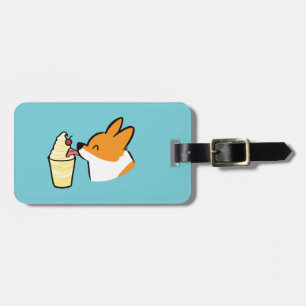 Aangepast Corgi Pineapple Dole Bagagelabel