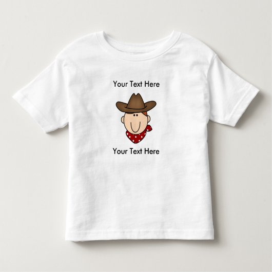 Aangepast Cowboy Rood T-shirt (Voorkant)