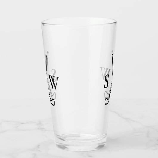 Aangepast Creëer Uw eigen Golfthema Monogrammen Glas (Rechts)