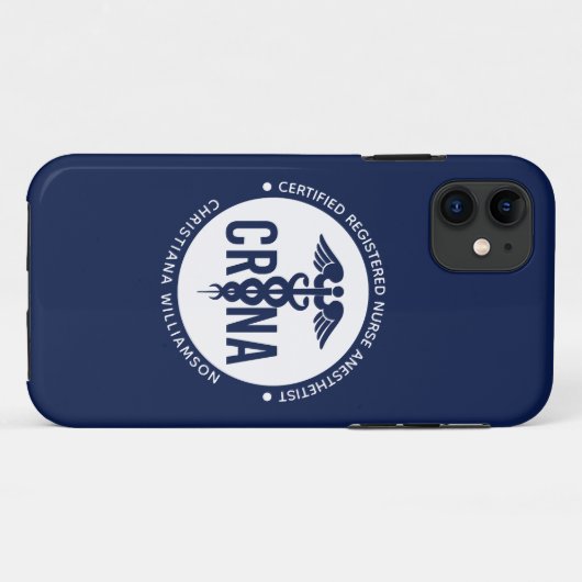 Aangepast CRNA-gecertificeerd geregistreerde verpl Case-Mate iPhone Case (Achterkant (horizontaal))
