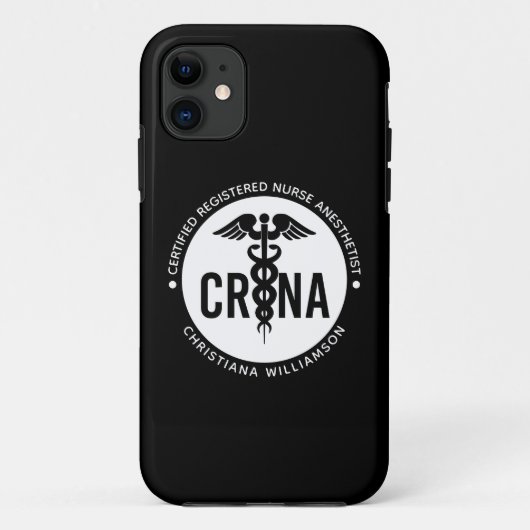 Aangepast CRNA-gecertificeerd geregistreerde verpl Case-Mate iPhone Case (Achterkant)