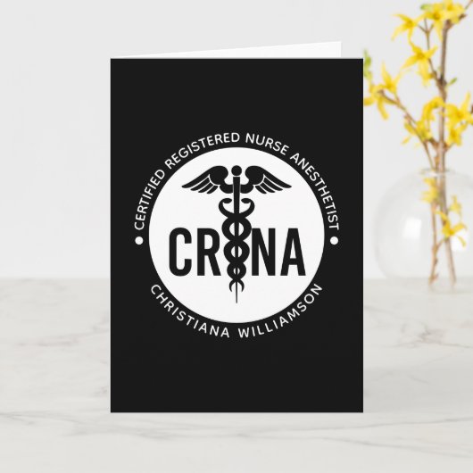 Aangepast CRNA-gecertificeerd geregistreerde verpl Kaart (Gele Bloem)