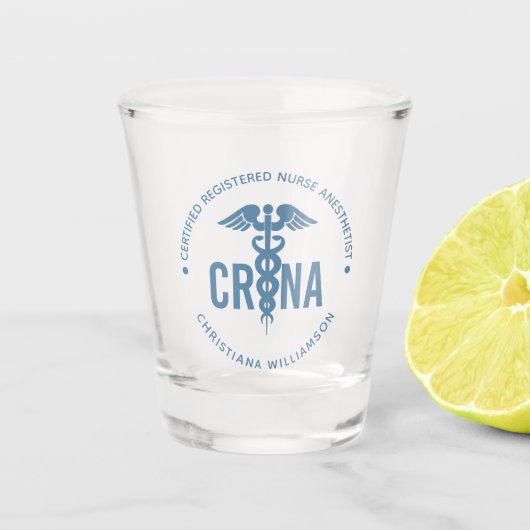 Aangepast CRNA-gecertificeerd geregistreerde verpl Shot Glas (Voorkant)
