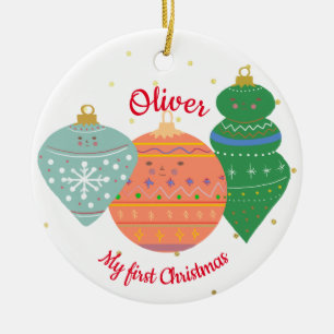 Aangepast Cute Kawaii Ornament Baby Eerste Kerstmi