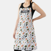 Aangepast Cute Kitchen Elements Pattern Apron Schort (Insitu)