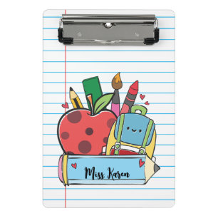 Aangepast Cute Leraar Cadeau Klaslokaal Terug naar Mini Klembord