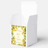 Aangepast dank je feest waterverf vintage citroen bedankdoosjes (Geopend)