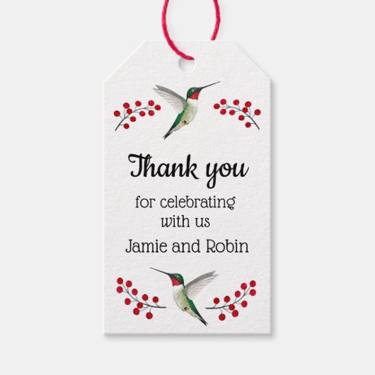 Aangepast dank je wel cadeaulabel (Voorkant)