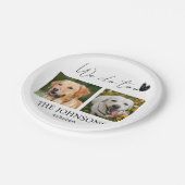 Aangepast dat we het huishuwelijk doen papieren bordje (Gekanteld)